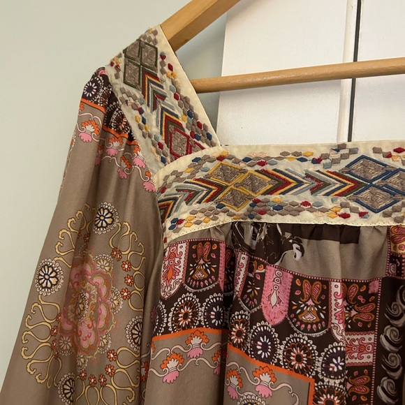 Johnny Was Multicolor Patterned Blouse - Picture 3 of 4